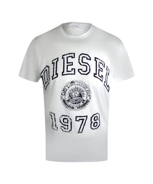 Elevate your casual wardrobe with the Diesel Bold Logo White T-shirts, crafted from 100% premium cotton for exceptional comfort and durability. Featuring the iconic Diesel logo, these T-shirts offer a clean, modern look that pairs effortlessly with any outfit. Perfect for everyday wear, they provide a breathable fit that keeps you comfortable all day long. Whether you're dressing up or down, these versatile white tees add a bold statement to your style while ensuring lasting quality. Make a confident impression with Diesel's signature design and superior craftsmanship