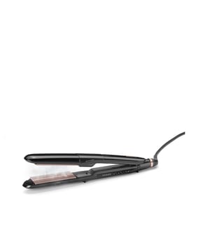 La plancha de pelo Steam Smooth de BaByliss de alto rendimiento con sistema de vapor acondicionador, ideal para alisar incluso el cabello más rebelde, dejando un acabado suave, brillante y sin encrespamiento.Sus placas extra anchas de 39 mm con recubrimiento de cerámica con turmalina ofrecen un deslizamiento uniforme y suave, mientras que el vapor acondicionador ayuda a proteger la fibra capilar del calor excesivo.Incluye accesorios de peine integrados que aportan tensión al alisar, mejorando la definición y aportando un brillo extra. Gracias a la tecnología Advanced Ceramics™, el calor se mantiene constante para resultados profesionales en menos tiempo.