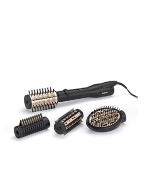 ¡Hazte cada día un peinado diferente de forma rápida y sencilla!&nbsp,El Cepillo Big Hair Lustre de BaByliss es un cepillo de aire rotatorio de 650 W que te permite moldear, dar volumen, alisar o definir las puntas gracias a sus 4 accesorios intercambiables.Incorpora función iónica para neutralizar la electricidad estática y aerodinámica térmica con salidas de aire progresivas, que distribuyen el flujo de forma uniforme para conseguir un acabado suave, brillante y duradero.Su sistema de rotación multidireccional, combinado con materiales de calidad como cerámica, nylon, jabalí y plástico, hacen de este cepillo una herramienta versátil, potente y perfecta para tu rutina diaria.