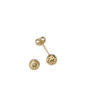 Ohrstecker aus 585/- Gelbgold diamantiert Kugel Ø 5mm