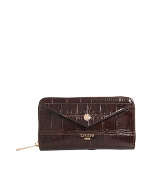 Crafted from high-shine black material, the Keyfield purse is as sleek as it is practical. Designed with a zip-around closure, it opens to reveal card slots, two spacious compartments, and a central zip pocket'perfect for keeping essentials organised. A monogrammed lining adds a signature touch, while the front pocket and branded press stud offer extra functionality and polish. Finished with our logo on the front, this everyday essential is elevated with thoughtful detail
