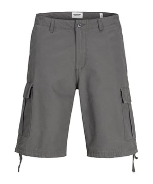 Jack & Jones Men's 100% Cotton Cargo Shorts are perfect for warm-weather comfort and functionality. These summer half trousers are made of breathable, lightweight cotton and are perfect for casual outings, holidays and everyday wear. They are designed in a classic cargo style, with side pockets for safe, useful storage. The casual fit allows for easy movement, and the zip and button fastening is secure and comfortable. These shorts mix style and utility, making them an excellent choice for any man's summer wardrobe. Whether you're going to the beach, spending the weekend outdoors, or simply relaxing, these cargo shorts provide both durability and comfort. They're a flexible essential that works well with any body type or inclined position. Machine washable for easy cleaning.