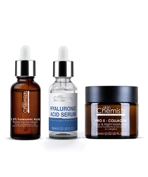 Revitalise your eye care routine with our Anti-Ageing Eye Care & Hydration Kit, specially designed for tired eyes and dehydrated skin. This powerful kit, infused with Tranexamic Acid, Sodium Hyaluronate, and Green Tea Extract, deeply hydrates, reduces the appearance of fine lines, and brightens the eye area for a refreshed, youthful look. Its lightweight and non-greasy formula is perfect for daily use, suitable for all skin types, including sensitive skin. Vegan, cruelty-free, and free from parabens and artificial fragrances, this kit is your solution for dark circles, puffiness, and irritation. Simply apply a small amount around the eye area morning and night, and enjoy a radiant appearance every day. Transform your skincare routine today!