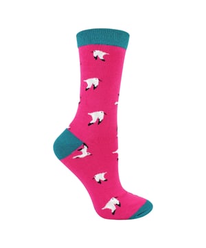 Miss Sparrow Bamboo Patterned Animal Socks: Miss Sparrow prides their products on the philosophy of making your feet feel fabulous all year round. Whether it's their chic and stylish products, they bring you unique, exciting and fashionable accessories, full of individuality to give you the confidence to be you. If you’re after great bamboo socks with very bright, funky and crazy colours then these bunch of Miss Sparrow Socks are perfect! With loads of patterns like spots, stripes, zig zags and more! You’ll be sure to find the perfect pair to jazz up your feet!. Their socks will keep your toes warm and make your loved ones smile on special occasions. They would even make a wonderful gift for yourself or a loved one. These socks are breathable, hypoallergenic antibacterial and super soft. There are many patterns available including: Puffins, Frogs, Penguins and even more!. These range of socks are made from 54% Bamboo, 22% Cotton, 16% Polyester, 6% Nylon, 2% Elastane. They are womens size 4-7 UK. Machine washable under 40. Do not dry clean. Do not iron. Do not bleach. Extra Product Details: Ladies Miss Sparrow Socks Novelty Bamboo Socks A Great Gift Bamboo Rich Fibres Funky Patterns Super Soft & Breathable Hypoallergenic Antibacterial Machine Washable Under 40