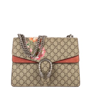 Gucci Tassen Blooms Dionysus Medium Schoudertas in de Beige/Bourgondië Gecoat canvas in de Zilver  hardware. Het product is in In Uitstekende Staat (A).
  Afmetingen: 30x21x10 cm 
  Inclusief accessoires: None
  
  BrandCo Paris vindt zeldzame artikelen in de beste staat voor ongelooflijke prijzen. Het is de moeite waard om geduldig te zijn! Koop met vertrouwen: alle artikelen van BrandCo Paris worden zorgvuldig geselecteerd en geverifieerd door ons team van experts.

  Alle artikelen worden geleverd met een certificaat van echtheid en verpakt door BrandCo Paris.

  Classificatietabel voor de conditie van het artikel:

  N (als nieuw)
  AA (perfecte staat)
  A (uitstekende staat)
  AB (zeer goede staat)
  B (goede/redelijke staat)