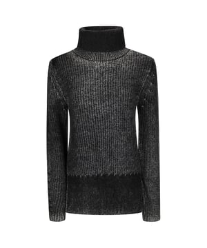 Composition: 34% Cotton  16% Nylon  37% Wool  13% Yak  

Long sleeves
High neck
Elastic ribbed design
Side vent
Designer color: Anthracite grey
Gender: WOMEN
Product code: FNWNKNIT000750_AA2
Code: KNT AC 2 TN SS25 13110