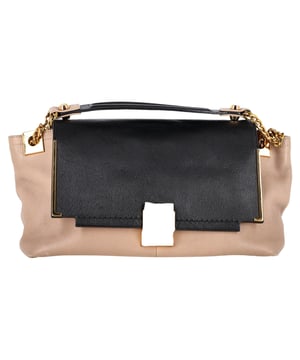 VINTAGE, RRP AS NEW
The Lanvin Large Partition Chain Shoulder Bag in beige and black leather blends timeless elegance with modern functionality, featuring a structured silhouette and gleaming gold-tone chain strap. Its spacious, multi-compartment interior makes it perfect for staying organized in style. **Style tip:** Carry it with a neutral-toned trench and wide-leg trousers for a sophisticated, city-chic look that transitions effortlessly from day to night.

 Lanvin Large Partition Chain Shoulder Bag in Beige and Black Leather

Condition: Excellent
Signs of wear: No retail tag, No visible sign of wear., 
Packaging: None
Color: Beige
Material: Leather |  leather
Size: One Size | One Size
Measurements: Width: 110; Height: 180; Length: 330; Handle drop: 280; Strap length: 0
SKU: NAPPUGBBA524340W