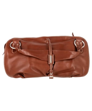 VINTAGE, RRP AS NEW
The Celine Bittersweet shoulder bag is a timeless vintage gem. Crafted in rich brown leather with silver-tone hardware, it features dual shoulder straps, a secure top zip closure, and a logo jacquard-lined interior with practical storage. Its sleek, slightly slouched silhouette nods to early-2000s luxury—classic, functional, and endlessly stylish.


Celine Bittersweet Shoulder Bag in Brown Leather
Condition: very good
Signs of wear: No retail tag, No visible sign of wear., 
Packaging: Dust bag
Color: Brown | ochre
Material: Leather | leather
Size: One Size | One Size
Measurements: Width: 110; Height: 220; Length: 400; Handle drop: 130; Strap length: 0
SKU: NAPPUGBBA492822W