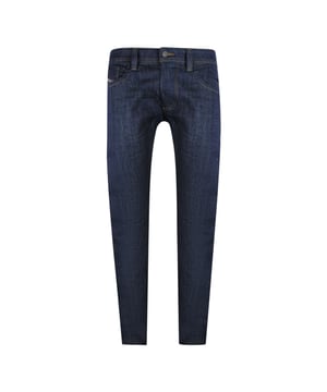 Diesel Larkee-X Dark Blue Denim Pants combine classic style with modern comfort. Crafted from a durable blend of 98% cotton and 2% elastane, these jeans offer a slight stretch for ease of movement while maintaining their shape. Featuring a timeless five-pocket design, they provide practical storage without compromising on style. The rich dark blue wash adds versatility, making them suitable for both casual and smart-casual occasions. Designed for those who value quality and a perfect fit, these pants are a reliable addition to any wardrobe