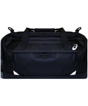 Spacious, durable, and built for movement, the ASICS 40L Logo Duffle Bag – Black is your ultimate training and travel companion. With a clean design and ample room for gym gear or weekend essentials, it’s the perfect blend of function and sporty style.
Key Features
40-Litre Capacity

Generous interior offers plenty of room for clothing, shoes, towels, and equipment—ideal for gym, training, or short trips.

Durable Polyester Fabric

Tough and water-resistant material protects your gear from the elements and everyday wear.

Spacious Main Compartment

Zippered opening provides easy access and secure storage for larger items.

Side and Front Zip Pockets

Keep your small essentials organised and within reach—perfect for keys, wallet, or phone.

Adjustable Shoulder Strap

Padded for comfort and removable for versatile carry options—sling it over your shoulder or carry by hand.

Dual Carry Handles with Velcro Wrap

For convenient hand-carrying and added grip during transport.

ASICS Logo Branding

Bold printed logo adds a sporty edge while maintaining a sleek, understated look.

All-Black Colourway

Minimalist and versatile—fits seamlessly with any athletic or travel setup.

Whether you're heading to the gym, packing for a game, or escaping for a weekend, the ASICS 40L Logo Black Duffle Bag delivers dependable space, comfort, and athletic style in one essential holdall.