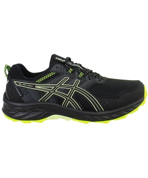 Take on any terrain in any weather with the ASICS Gel-Venture 9 Waterproof Men’s Running Shoes in Black. Designed for trail runners and outdoor explorers, these shoes combine rugged durability, weather protection, and reliable cushioning to keep you moving comfortably—rain or shine.
Key Features
Waterproof Membrane Upper

Seam-sealed construction keeps feet dry in wet conditions without compromising breathability.

Rearfoot GEL™ Technology

Absorbs shock upon impact, helping ensure a smoother and more cushioned stride across uneven surfaces.

AMPLIFOAM™ Midsole

Delivers lightweight cushioning and flexibility for extended comfort on trails and roads alike.

Durable Trail-Specific Outsole

Multi-directional lugs provide excellent grip and traction on a variety of outdoor surfaces.

Supportive Mesh &amp; Synthetic Overlays

Secure foot lockdown and enhanced durability in high-wear zones.

Protective Toe Bumper

Guards against rocks, roots, and trail debris during rugged runs.

Padded Collar &amp; Tongue

Increases ankle comfort and reduces pressure during long-distance wear.

Neutral Support

Ideal for runners with a natural stride looking for versatile cushioning on mixed terrain.

All-Black Colourway

Sleek and understated—suitable for both trail adventures and casual urban exploration.

Whether you’re hitting wet trails, tackling technical paths, or simply walking in unpredictable weather, the ASICS Gel-Venture 9 Waterproof Men’s Black Running Shoes offer dependable protection, comfort, and traction every step of the way.