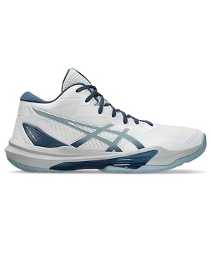 Dominate the court with the ASICS Sky Elite FF 3 in crisp white — engineered for elite volleyball players who demand explosive power, stability, and agility. These shoes combine advanced cushioning and support technologies to help you jump higher, move faster, and play harder.
Key Features:
FLYTEFOAM™ Propel Midsole: 

Lightweight, high-rebound foam delivers energetic bounce and responsive cushioning for quick takeoffs.

GEL™ Cushioning in Heel and Forefoot: 

Provides excellent shock absorption during landings and rapid movements.

TWISTRUSS™ System: 

Enhances midfoot stability and reduces torsional stress for smooth transitions and controlled pivots.

Wrap-Up Outsole Design: 

Offers superior traction and lateral support for quick, multidirectional court movements.

3D SPACE CONSTRUCTION™: 

Zoned cushioning tailored for the male foot to absorb impact and improve comfort.

Breathable Engineered Mesh Upper: 

Lightweight and supportive, keeping your feet cool and secure.

Rounded Heel Geometry: 

Promotes smoother heel-to-toe transitions during fast-paced play