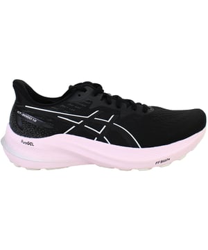 Experience the perfect blend of lightweight stability and plush comfort with the ASICS GT-2000 12 Women’s Running Shoes in Black. Ideal for overpronators and distance runners, this latest generation delivers smoother transitions, advanced cushioning, and reliable support—without the bulk.
Key Features
4D GUIDANCE SYSTEM™

Adaptive stability technology that supports your foot throughout the gait cycle, helping to reduce overpronation while maintaining a natural feel.

FF BLAST™ PLUS Cushioning

Lightweight and energetic midsole foam delivers soft landings and responsive toe-offs with less weight.

PureGEL™ Rearfoot Technology

Discreetly embedded in the heel, it provides enhanced shock absorption and a smoother ride.

Engineered Jacquard Mesh Upper

Offers breathable comfort and a secure, adaptive fit around the foot.

OrthoLite™ X-30 Sockliner

Adds step-in softness and extra comfort throughout your run.

AHARPLUS™ Heel Rubber

Increases durability in high-wear areas for long-lasting performance on roads and pavements.

Heel Bevel and Rocker Geometry

Improves efficiency and smoothness in heel-to-toe transitions, especially helpful on longer runs.

Whether you're a long-distance runner or just need extra support during daily training, the ASICS GT-2000 12 Women’s Black Running Shoes offer dependable stability, responsive cushioning, and a streamlined ride to help you go the distance in total comfort.