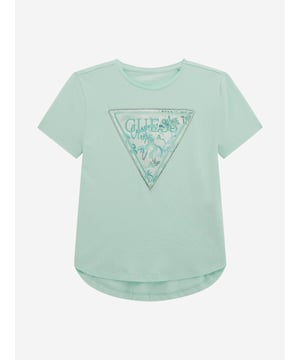 Introducing the exquisite Girls High Low T-Shirt in Green by Guess, a sophisticated addition to your young lady's SS2025 wardrobe. Elegantly crafted with meticulous attention to detail, this designer t-shirt blends timeless elegance with contemporary style cues. Key features include Distinctive High Low Cut A modern silhouette that adds a touch of fashion-forward flair. Lush Green Hue A vibrant, eye-catching colour that radiates style matches versatile looks. Premium Fabrication Crafted from superior materials for unparalleled comfort and durability.Elevate her ensemble with this stylish and practical piece from Guess. Perfect for any occasion!