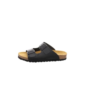 Deze herensneakers zijn de perfecte mix van functionaliteit en casual stijl. Met hun open teen en praktische slip-on ontwerp bieden ze ongecompliceerd comfort - ideaal voor warme dagen. Twee individueel verstelbare bandjes met opvallende gespen zorgen voor een perfecte pasvorm en een moderne look. Het voorgevormde voetbed past zich ergonomisch aan de voet aan en geeft je een bijzonder aangenaam loopgevoel. De slijtvaste synthetische zool garandeert grip op de meest uiteenlopende ondergronden - zowel binnen als buiten. Hoogwaardige materialen geven het muiltje een duurzame kwaliteit die je kunt voelen. Een subtiele labelprint op de binnenzool rondt het ontwerp in stijl af. Op het strand, in de tuin of op weg naar het café - deze muiltjes kunnen het allemaal. Ze zijn licht, comfortabel en verrassend stevig. Een echte must-have voor ontspannen zomerdagen.