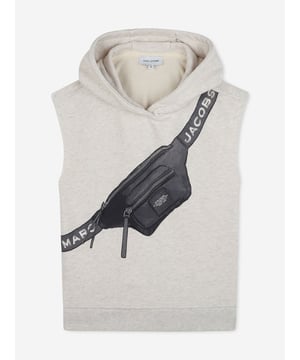 Marc Jacobs incorporate high quality detailing and a utilitarian outlook into their culturally sophisticated pieces. Engineered in hooded organic cotton via French terry with a trompe l'oeil "Belt bag" illustration and MARC JACOBS branding. Sleeveless Green Around 87 Cotton, 13 Polyester
