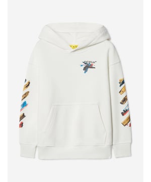Off-White envision natural constructions both versatile and timeless. This unisex white hoodie features a small sketchy logo on the front and matching arrow on the reverse. Kangaroo Pocket Long Sleeves Outer Cotton 100 Lining Cotton 100