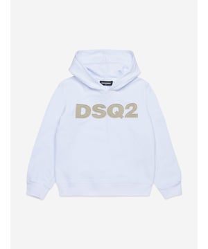 Introduce a touch of elegance to your child's ensemble with the DSquared2 Kids Logo Hoodie in pristine white, crafted for both flair and comfort. Tailored for the SpringSummer 2025 season, here are its distinctive features Signature DSquared2 Emblem Bold logo adorning the front enhances the hoodie's exclusivity and charm. Luxurious Comfort Constructed from superior, soft fabrics to ensure your child enjoys unrivalled comfort throughout their day. Versatile Style Perfectly suited for both boys and girls, this hoodie promises to be a versatile addition to any youthful wardrobe.Elevate your child's fashion game with this chic, effortlessly cool hoodie!
