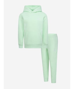 Introducing the Kids Essential Tracksuit in Green, a high-end piece crafted by Jordan for your Boy,Girl's SS2024 collection. Key attractions Fashion-forward Look The trendy green shade enhances the outfit's aesthetic appeal, making your youngster stand out.Optimum Comfort High-quality fabric ensures soft, snug comfort, enabling your child to romp around effortlessly. Unique Statement Piece This Designer Jordan outfit is sure to elevate your kid's wardrobe. Don't wait! Order now for a standout style.