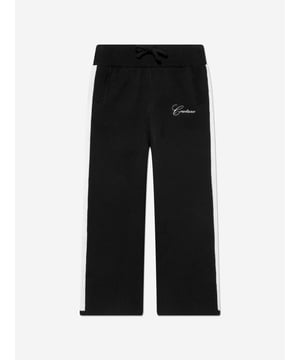 The Couture Club embody innovation and sophistication in their streetwear portraits. These kids side stripe knitted joggers in black are made from beautiful high quality. Functional Welt Pocket to Back Straight Leg Knitted Joggers Wide Contrast Panelling Ribbed Waistband With Drawcords Embroidered Contrast Logo to Front Left Leg Ribbed Welt Side Pockets 100 Cotton