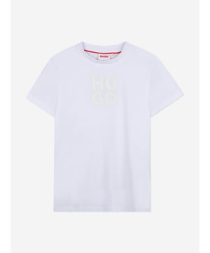 Introducing the Hugo Boys Stacked Logo Print T-Shirt in pristine white, an essential addition to your young gentleman's wardrobe for SS2025. Meticulously crafted, this piece epitomises both luxury and playfulness. Here's why it stands out Iconic Stacked Logo Bold and distinctive, the stacked Hugo logo infuses a dash of charisma. Luxe Comfort Expertly woven with premium fabrics, ensuring softness for all-day wear. Timeless Style Its classic hue and cutting-edge design blend seamlessly with diverse outfits.Elevate your boys style quotient with this exquisite top. A blend of sophistication and comfort awaits!