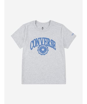 Elevate your little lady's wardrobe with the Girls Classic Graphic T-Shirt in Grey by Converse, a chic staple for SS2025. Expertly crafted to blend timeless style with modern flair, this t-shirt promises to keep her both comfortable and stylish. Key highlights include Eye-catching Design Features a charming, contemporary graphic that ensures she stands out. Premium Comfort Constructed with soft, luxurious fabric for all-day wear. Versatile Shade A sleek grey hue that pairs seamlessly with any outfit.Revitalize her collection with this quintessential Converse piece. Perfect for any occasion!