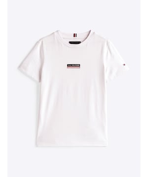 Immerse your young gentleman in the quintessence of style with the Tommy Hilfiger Boys Monotype Striped T-Shirt in pristine White, tailor-made for SS2025. This sophisticated piece effortlessly elevates any ensemble Signature Style Bold monotype stripes exude a classic charm, perfect for versatile styling. Exquisite Comfort Crafted from premium fabrics for all-day ease and luxury. Iconic Branding Emblazoned with the esteemed Tommy Hilfiger logo, synonymous with quality.A timeless addition to any young wardrobe.