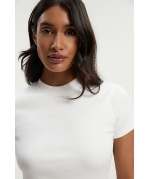 Compact Jersey Ribbed T-Shirt