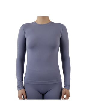 Pretty Polly Active-Wear Long Sleeve T-Shirt is a seamless top featuring patterned mesh panels for breathability. Perfect for Yoga or Pilates or just relaxing at home. The fabric is soft and comfortable and is predominantly made from recycled yarn.\r\n