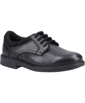 Tommy is a classic, clean lace up school shoe with a durable outsole and padded collar for added comfort.