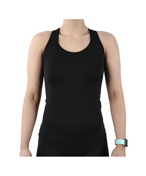 Pretty Polly Active-Wear Vest is a seamless vest which features a patterned mesh panels detail around the neck line for breathability and a racer back design. Perfect for Yoga or Pilates or just relaxing at home. The fabric is soft and comfortable and is predominantly made from recycled yarn.