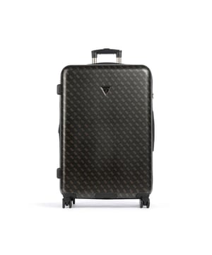 Valise Guess Trolley Jesco Logo 4G Femme Noir Synthétique. Authentique Bagagerie de la marque Guess - design streetwear/sportswear de Guess - Guess pour Femme fashion, parfait pour la vie de tous les jours - Valise Guess de couleur Noir s'associe parfaitement avec le reste de votre dressing - matiere Synthétique confortable -   classic - Trolley Jesco Logo 4G -  - 51x77x29