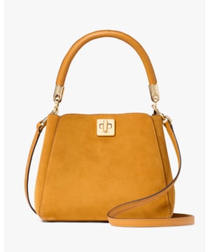 Phoebe Suede Small Top Handle Satchel, Phoebe Suede Small Top Handle Satchel, Fits Largest Iphone, Comes W Crossbody Strap, Back Slip Pocket,  Length: 11.50 Cm,  Width: 20.50 Cm,  Height: 17.00 Cm