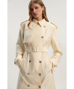 Petite Soft Signature Trench Coat