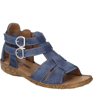 La práctica cremallera sirve para una sujeción firme en el zapato. El método de fabricación típico de nuestros zapatos es el tradicional cosido a mano. Gracias al ancho G estas sandalias ofrecen gran amplitud para los pies normales. Sigue tu camino con Rosalie 51.