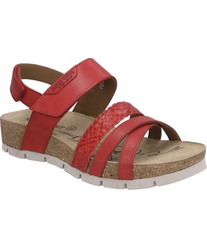Estos zapatos están fabricados por nosotroscon piel muy duraderas. El velcro sofisticado proporciona una buena sujeción y sencilla entrada en las sandalias. El método de fabricación AGO es sinónimo de zapatos resistentes que conservan su ajuste durante mucho tiempo. Lucie 03 ofrece a los pies un ajuste extra gracias a el ancho G. El modelo Lucie 03 es el compañero perfecto para sus momentos de ocio.