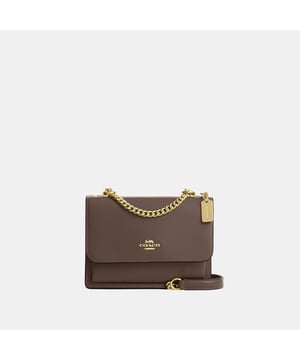Mini Klare Crossbody in Refined Box Calf, Inside multifunction and zip pockets, Outside open pocket,  Length: 18.00 cm,  Width: 5.00 cm,  Height: 13.50 cm