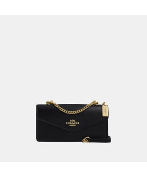 Klare Envelope Crossbody in Refined Box Calf Leather, Inside zip and multifunction pockets, Outside slip pocket,  Length: 26.00 cm,  Width: 7.50 cm,  Height: 13.50 cm