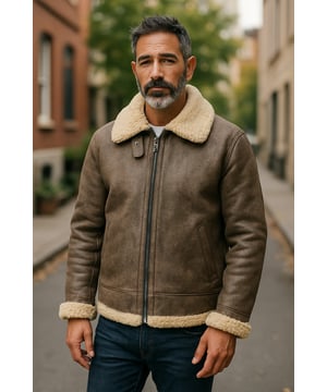 Famosa por mantener abrigados a los pilotos de la Segunda Guerra Mundial a 25.000 pies, la B3 es nuestra chaqueta de piel de oveja más popular, apreciada por su estilo atemporal y su excepcional calidez. Confeccionada con lujosa piel de oveja de doble cara, ofrece un aislamiento inigualable, un llamativo look retro y una comodidad superior para que puedas superar los inviernos más duros. Características principales: Construcción completa de piel de oveja de doble cara. El grueso forro de piel de oveja retiene el calor corporal de forma natural. Cuello ancho con muescas y ribete reversible de piel de oveja. El cuello se puede abrochar con una correa de hebilla ajustable. Cremallera YKK gruesa y completa en bronce. Dos bolsillos angulados para calentar las manos. Puños reversibles. Correa ajustable en la cintura para un ajuste a medida. Ajuste clásico y cómodo para combinar fácilmente con otras prendas.