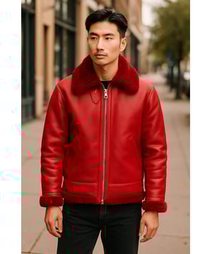 Disfruta de una calidez inigualable y un estilo atemporal con esta icónica chaqueta bomber B3. Confeccionada en auténtica piel de oveja, cuenta con un lujoso forro de borrego y pelo que proporciona una comodidad excepcional en climas fríos. El cierre de cremallera YKK completo permite un estilo versátil, mientras que los ribetes de borrego expuestos en cuello, puños y dobladillo le aportan un carácter audaz. Una distintiva hebilla en el cuello garantiza un ajuste ajustable, y dos prácticos bolsillos exteriores ofrecen comodidad y un diseño elegante, combinando un atractivo robusto con la elegancia clásica. Confeccionada en auténtica piel de oveja para una calidez y durabilidad excepcionales. El lujoso forro de borrego y pelo proporciona una comodidad inigualable. El cierre de cremallera YKK completo permite un estilo versátil. Los ribetes de borrego expuestos en cuello, puños y dobladillo le aportan un carácter audaz. Dos prácticos bolsillos exteriores para mayor comodidad y un diseño elegante. Cuello ajustable con cierre de hebilla para un ajuste a medida.