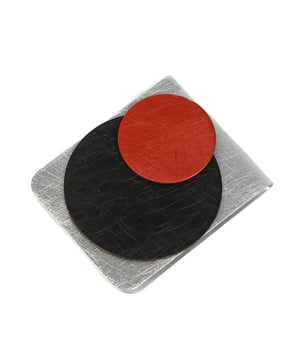 Design Revers- / Kragenklemme  DEMarie - Damen-Kragenklemme Brosche aus Aluminium in schlichter Eleganz