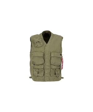 La chaleco militar de Alpha Industries es la adición perfecta a tu guardarropa. El chaleco presenta un corte regular y está ligeramente acolchado para mantenerte caliente durante los meses más frescos. Además, el chaleco cuenta con bolsillos laterales y un cierre práctico con cremallera. ¡Un accesorio imprescindible para todo hombre!