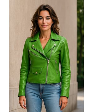 Diese auffällige Bikerjacke aus luxuriösem Lammnappaleder bietet eine schlanke, moderne Passform mit einem weichen Satinfutter für ganztägigen Tragekomfort. Mit vier Außentaschen und einer Innentasche ist sie stilvoll und praktisch zugleich. Perfekt, um lässige Outfits mit einer lebendigen, ausgefallenen Note aufzuwerten. Hauptmerkmale: Aus hochwertigem Lammnappaleder. Weiches und atmungsaktives Satin-Innenfutter. Klassische Biker-Silhouette mit asymmetrischem Reißverschluss. Vier funktionale Außentaschen (mit Reißverschluss und Klappe). Eine Innentasche für zusätzlichen Komfort. Reißverschlussbündchen für verstellbare Passform und Stil. Leicht und geschmeidig für hohen Tragekomfort.