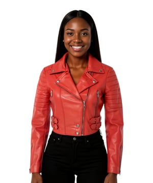 Geniet van strakke luxe met dit cropped leren jack in Brando-stijl. Gemaakt van ultrazacht lamsnappaleer en gevoerd met premium satijn, combineert het een tijdloze biker-attitude met moderne elegantie. Verfijnde details en een flatterend silhouet maken het een veelzijdige essential voor elke modebewuste garderobe. Belangrijkste kenmerken: Zacht en soepel lamsnappaleer Premium polyester binnenvoering voor comfort Cropped fit voor een chique, flatterende look Klassieke Brando-stijl revers met inkeping Asymmetrische YKK-ritssluiting aan de voorkant Stijlvolle gewatteerde schouders voor een onderscheidende look 2 verlengde verticale ritszakken aan de buitenkant Manchetten met rits - rol ze op voor een persoonlijke look Met gespen verstelbare zijriemen voor een getailleerde pasvorm