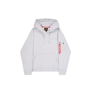 The Air Force Hoodie from ALPHA INDUSTRIES is the perfect hooded sweatshirt for men. Featuring a regular fit and unlined design, it offers optimal comfort. The kangaroo pocket and logo print pattern make the hoodie a real eye-catcher. With long sleeves, it's ideal for autumn or winter.