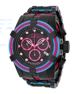 De Invicta 48605 heeft een roestvrijstalen horlogekast van 53 millimeter met een zwarte wijzerplaat.
Dit model wordt aangedreven door een accuraat Quartz uurwerk.
20 bar waterdicht.
Dit model is onderdeel van de Invicta Bolt collectie.

Inclusief 2 jaar garantie.