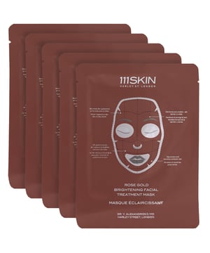 Experience the luxury of the 111SKIN Radiance Rose Gold Brightening Facial Treatment Mask. This rejuvenating mask enhances your complexion, delivering a radiant glow that you'll love. Infused with gold, it brightens skin and boosts circulation, while Damask rose extract shields against environmental aggressors and strengthens the moisture barrier. The innovative Acetyl hexapeptide-3 helps diminish fine lines and wrinkles by reducing muscle contractions. Simply apply to a cleansed, dry face, leave on for 20 minutes, and enjoy up to three times a week for glowing results.