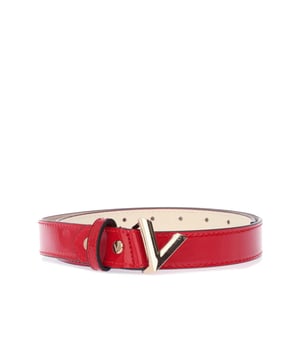 Met een structuurpatroon aan de buitenkant en een voorgevormde metalen gesp met het klassieke Mario Valentino-logo. - Riem voor dames - Detail met structuur - Voorgevormde gesp - Druksluiting - Mario Valentino-logo.