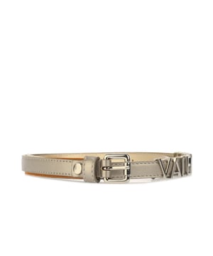 Complete your ensemble with this Winter Emma Belt from Mario Valentino which has been crafted with faux leather and features a sleek  slim design that has been decorated with silver toned metal hardware.