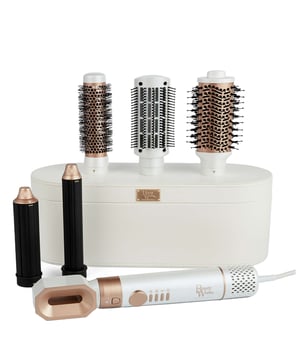 Transform your hair styling routine with the Beauty Works Aeris Multi-Styler, a versatile 6-in-1 tool for all hair types. It features six attachments to curl, straighten, volumize, smooth, and dry your hair effortlessly. The aviation-grade brushless motor delivers high-speed airflow, drying hair six times faster than traditional dryers. With advanced ionic technology for frizz-free, shiny results, this lightweight tool is perfect for travel. Enjoy adjustable temperature and speed settings, and let the intelligent memory feature remember your preferences.